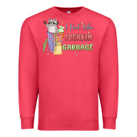 Cardinal i feel like garbage raccoon Premium Sweatshirt - MaliasSmallBusiness