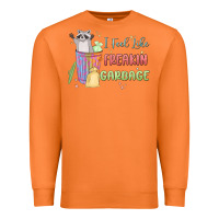 Carrot i feel like garbage raccoon Premium Sweatshirt - MaliasSmallBusiness