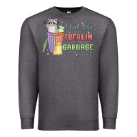 Charcoal Heather i feel like garbage raccoon Premium Sweatshirt - MaliasSmallBusiness