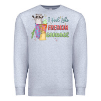 Heather Grey i feel like garbage raccoon Premium Sweatshirt - MaliasSmallBusiness