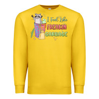 Lemon i feel like garbage raccoon Premium Sweatshirt - MaliasSmallBusiness