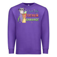 Purple i feel like garbage raccoon Premium Sweatshirt - MaliasSmallBusiness
