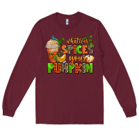 Burgundy whatever spices your pumpkin Long Sleeve Tee - AdoDesignShop