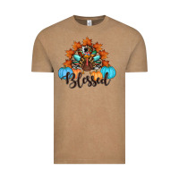 Vintage Coffee thanksgiving turkey pumpkin blessed Vintage Tee - RanaPortraitStore