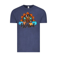 Vintage Denim thanksgiving turkey pumpkin blessed Vintage Tee - RanaPortraitStore