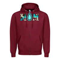 Burgundy mom Zipper Hoodie - JahusDesignShop
