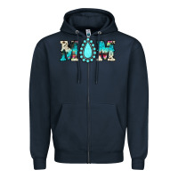 Navy mom Zipper Hoodie - JahusDesignShop