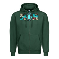 Sports Green mom Zipper Hoodie - JahusDesignShop