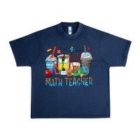 Navy math teacher coffee cups Urban Heavy Tee - Zillion Design Studio