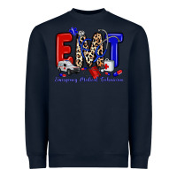 Navy emt emergency medical technician Heavyweight Sweatshirt - Zillion Design Studio