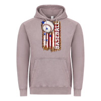 Vintage Zinc baseball american flag Vintage Hoodie - texasbilliewilder