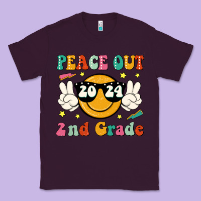 Peace Out 2024 2nd Grade Classic Tee Designed By Jahusdesignshop
