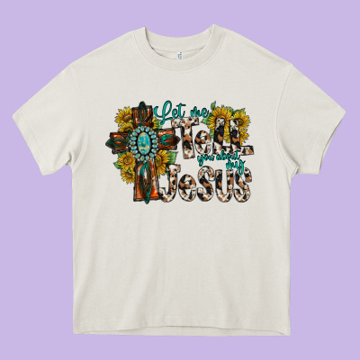 Let Me Tell You About My Jesus Heavy Core Tee Designed By Racoondesign