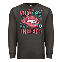 Smoke hot girls go to therapy Premium Sweatshirt - MaliasSmallBusiness