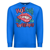 True Royal hot girls go to therapy Premium Sweatshirt - MaliasSmallBusiness