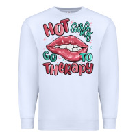 White hot girls go to therapy Premium Sweatshirt - MaliasSmallBusiness