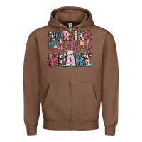 Chestnut nursing is a work of heart Zipper Hoodie - BundleAndBundleShop