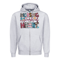 Heather Grey nursing is a work of heart Zipper Hoodie - BundleAndBundleShop