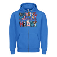 True Royal nursing is a work of heart Zipper Hoodie - BundleAndBundleShop