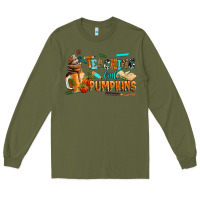 Army Green teaching little pumpkins Long Sleeve Tee - AdoDesignShop