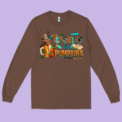 Teaching Little Pumpkins Long Sleeve Tee Designed By Adodesignshop