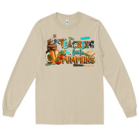 Mushroom teaching little pumpkins Long Sleeve Tee - AdoDesignShop