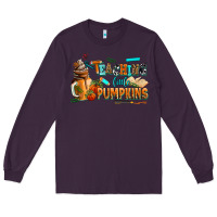 Plum teaching little pumpkins Long Sleeve Tee - AdoDesignShop
