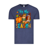 Vintage Denim 'tis the season american  football Vintage Tee - Zillion Design Studio