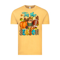 Vintage Mustard 'tis the season american  football Vintage Tee - Zillion Design Studio
