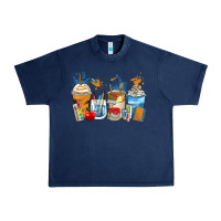 Navy art teacher coffee cups Urban Heavy Tee - Zillion Design Studio