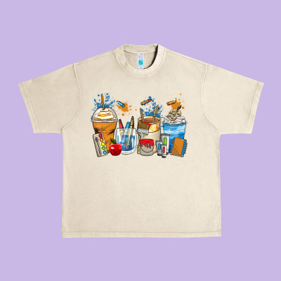 Art Teacher Coffee Cups Urban Heavy Tee Designed By Zillion Design Studio