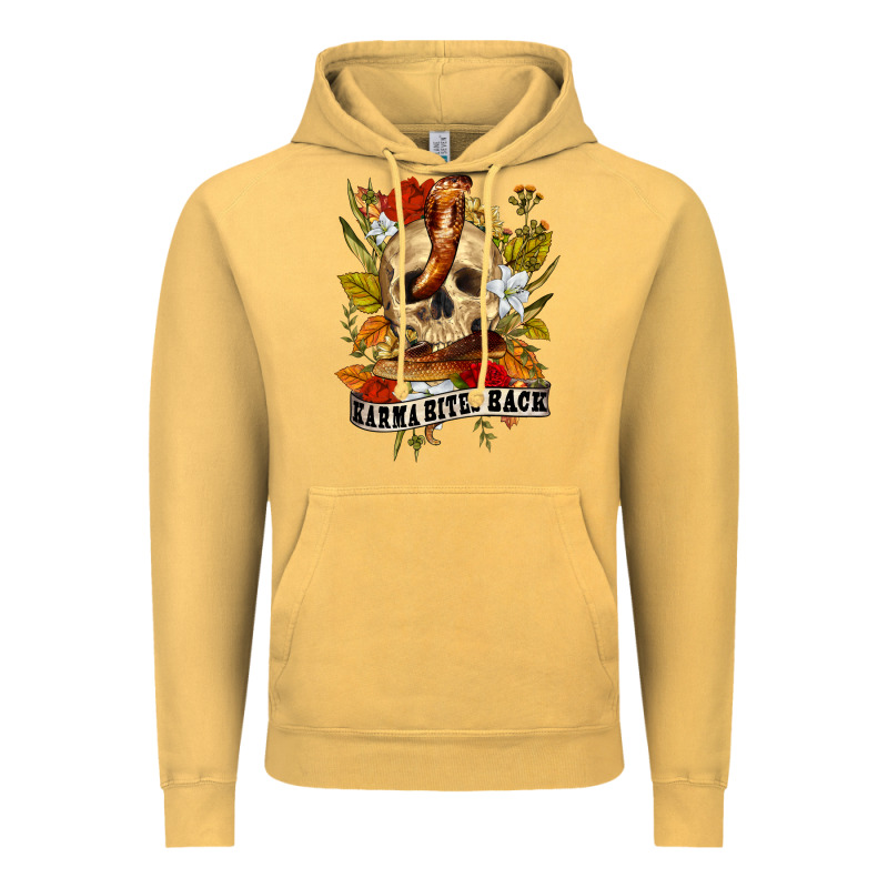 Karma Bites Back Vintage Hoodie by RanaPortraitStore | Teevron