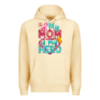 Pina Colada My Mom Is My Hero Breast Cancer Premium Hoodie - BundleAndBundleShop