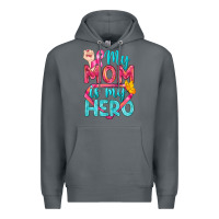 Rock My Mom Is My Hero Breast Cancer Premium Hoodie - BundleAndBundleShop