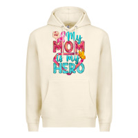 Tofu My Mom Is My Hero Breast Cancer Premium Hoodie - BundleAndBundleShop