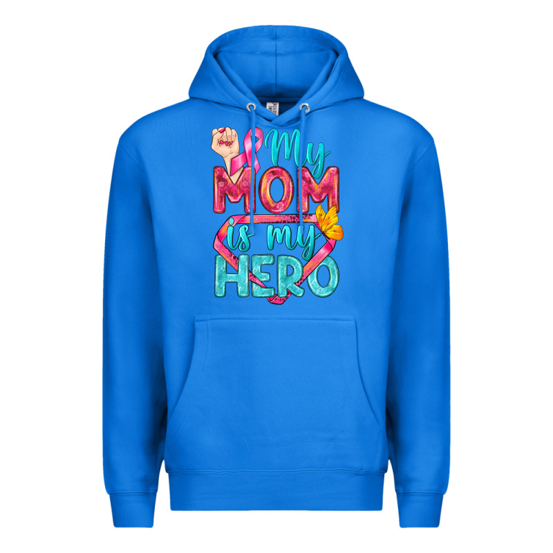 My Mom Is My Hero Breast Cancer Premium Hoodie by BundleAndBundleShop | Teevron