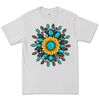 Dove Grey gemstone sunflower Premium Tee - Artiststas
