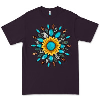 Plum gemstone sunflower Premium Tee - Artiststas