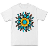 White gemstone sunflower Premium Tee - Artiststas