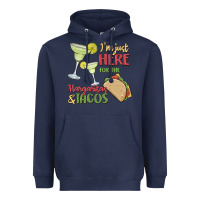 Navy i'm here for the margaritas and tacos Heavyweight Hoodie - MaliasSmallBusiness