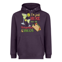 Plum i'm here for the margaritas and tacos Heavyweight Hoodie - MaliasSmallBusiness