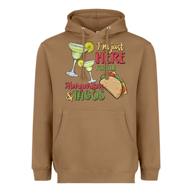 I'm Here For The Margaritas And Tacos Heavyweight Hoodie by MaliasSmallBusiness | Teevron