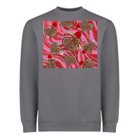 Storm valentine's day hearts bow and arrow Heavyweight Sweatshirt - RanaPortraitStore