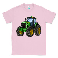 Bubblegum Pink farm tractor Classic Tee - AdoDesignShop