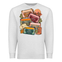 Oatmeal Heather customized country cassette tapes Premium Sweatshirt - MaliasSmallBusiness