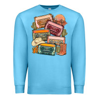 Ocean Blue customized country cassette tapes Premium Sweatshirt - MaliasSmallBusiness
