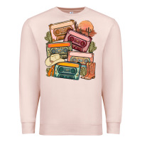 Pale Pink customized country cassette tapes Premium Sweatshirt - MaliasSmallBusiness