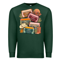 Sports Green customized country cassette tapes Premium Sweatshirt - MaliasSmallBusiness