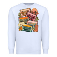 White customized country cassette tapes Premium Sweatshirt - MaliasSmallBusiness