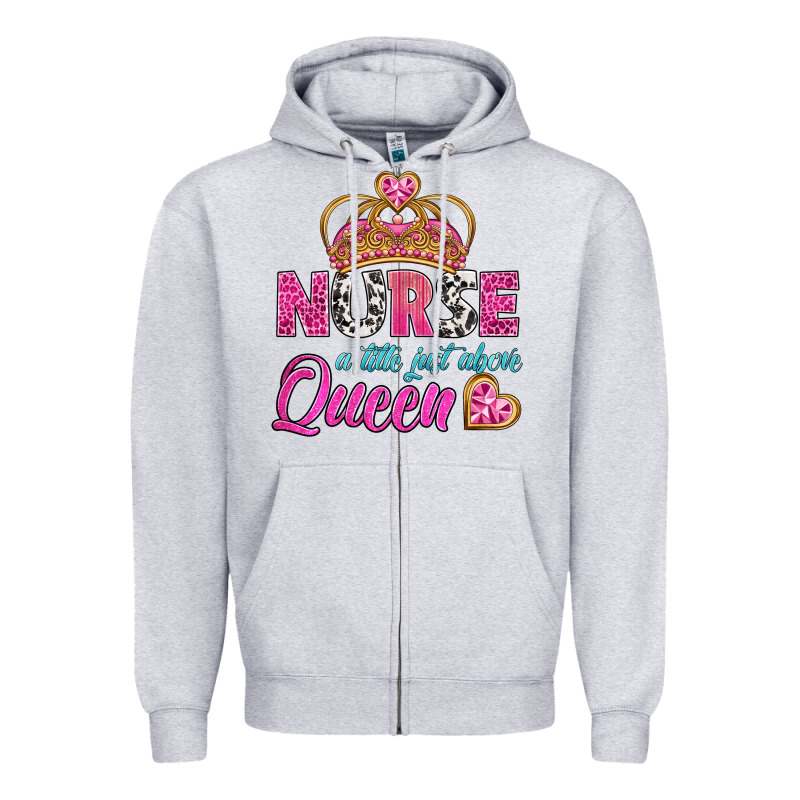 Nurse A Title Just Above Queen Zipper Hoodie by BundleAndBundleShop | Teevron